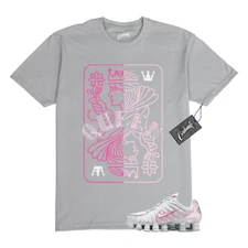 Shox TL Metallic Platinum Pink Foam White Pinksicle T Shirt to Match QUEEN