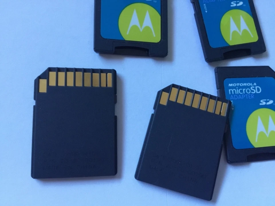 LOTE DE 5 adaptadores Motorola microSD/microSDHC/microSDXC *SIN tarjetas de memoria en el interior Foto 3 de 3