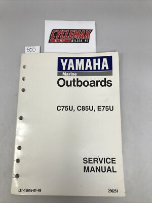 Yamaha C75U C85U E75U Outboard Service Manual (600) | eBay