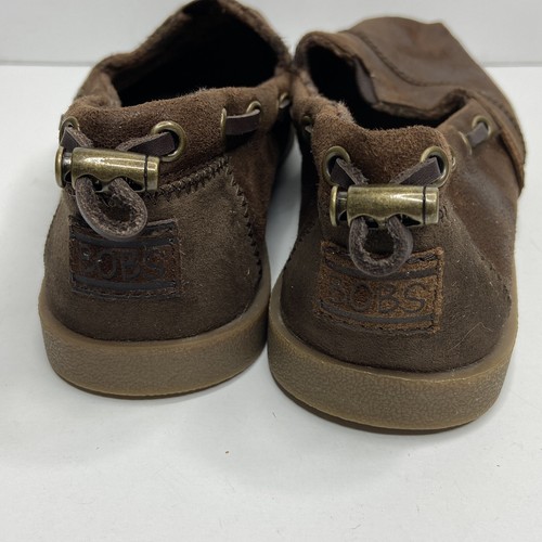Bobs Womens US 7.5 Skechers Memory Foam Slip On Shoes Flat Loafer Brown - Picture 7 of 11