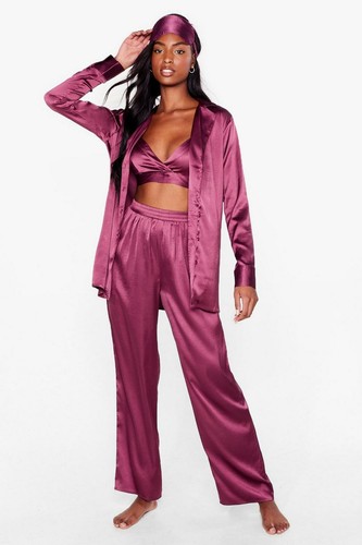 Nasty Gal Pajama Set Womens 14 Red 