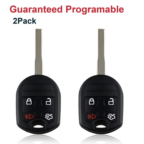 2 For 2015 2016 2017 2018 Ford Fiesta 4 Key Car Remote Keyless w/ Blade Chip Kit - 第 1/8 張圖片