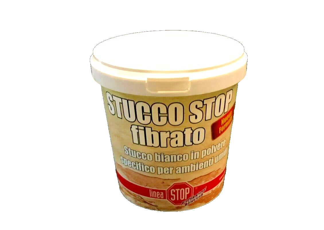 STUCCO STOP FIBRATO STUCCO BIANCO IN POLVERE SPECIFICO PER AMBIENTI DIXISTUCCO1