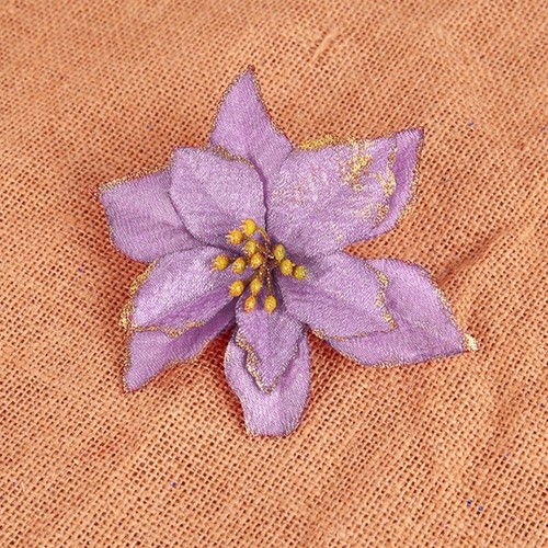 False Flowers Poinsettia For Wall Christmas Tree Decorations Indoor - Picture 5 of 9