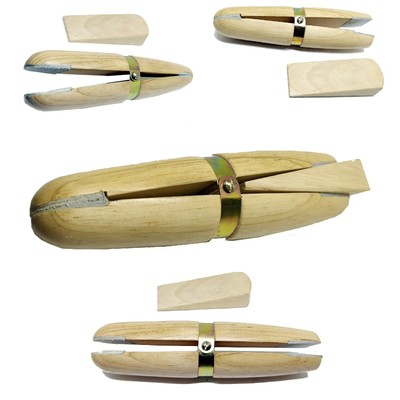 PREMIUM Wooden Ring Clamp w Wedge Jewelers Ring Holder 