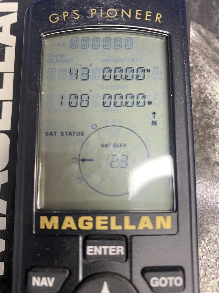 MAGELLAN GPS PIONEER SATELLITE NAVIGATOR HANDHELD TAIWAN - Image 3 of 4