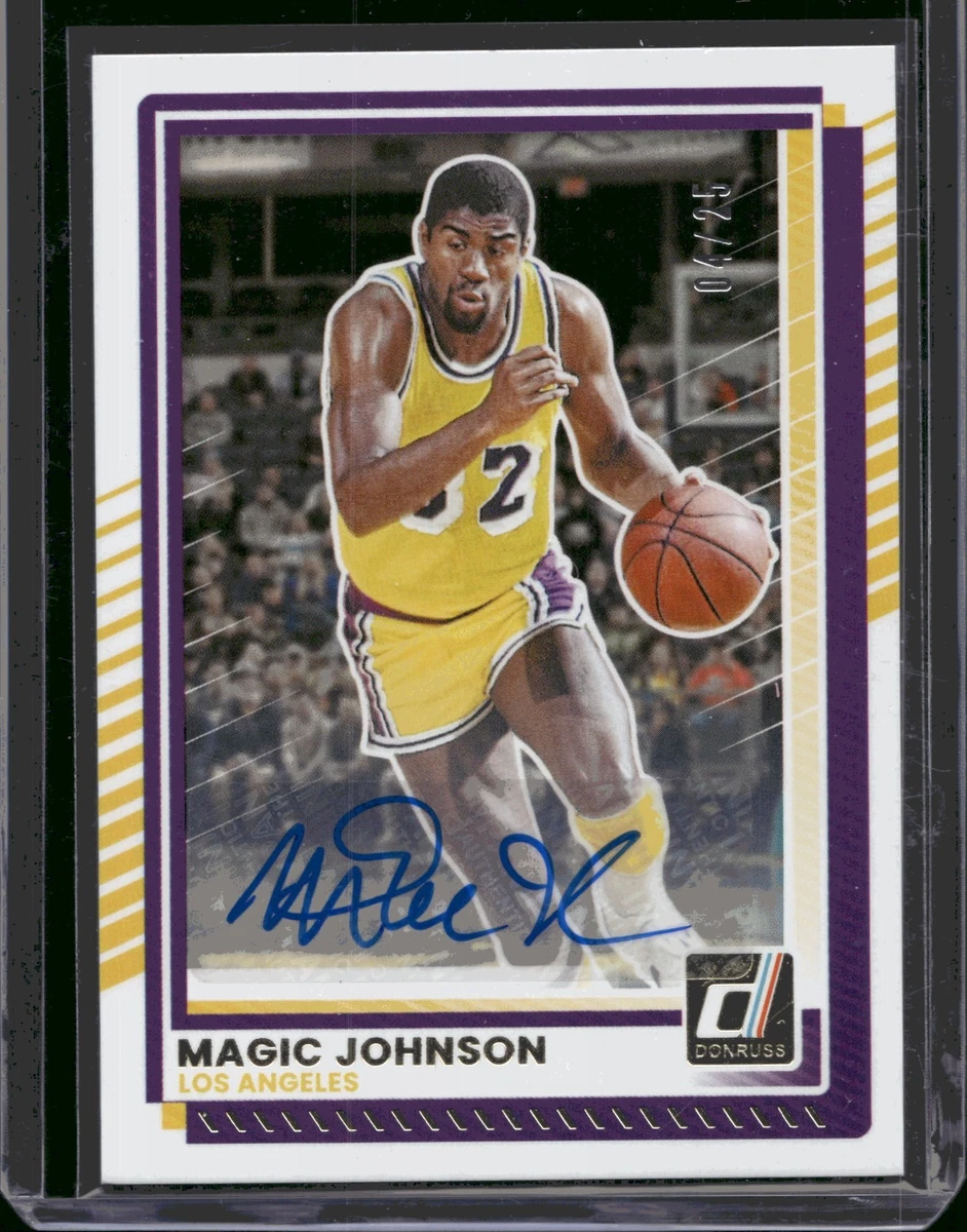 スポーツ選手 Panini Magic Johnson auto /35 スポーツ選手 Panini