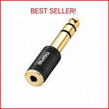 Tisino 3.5mm to 1/4 Stereo Adapter, 1/8 inch Female to 1/4 inch Male Aux Jack Co
