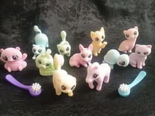 Pastel Crayola Scribble Scrubbie Pets Animals Lot Of 11 and 2 brushes NO Markers