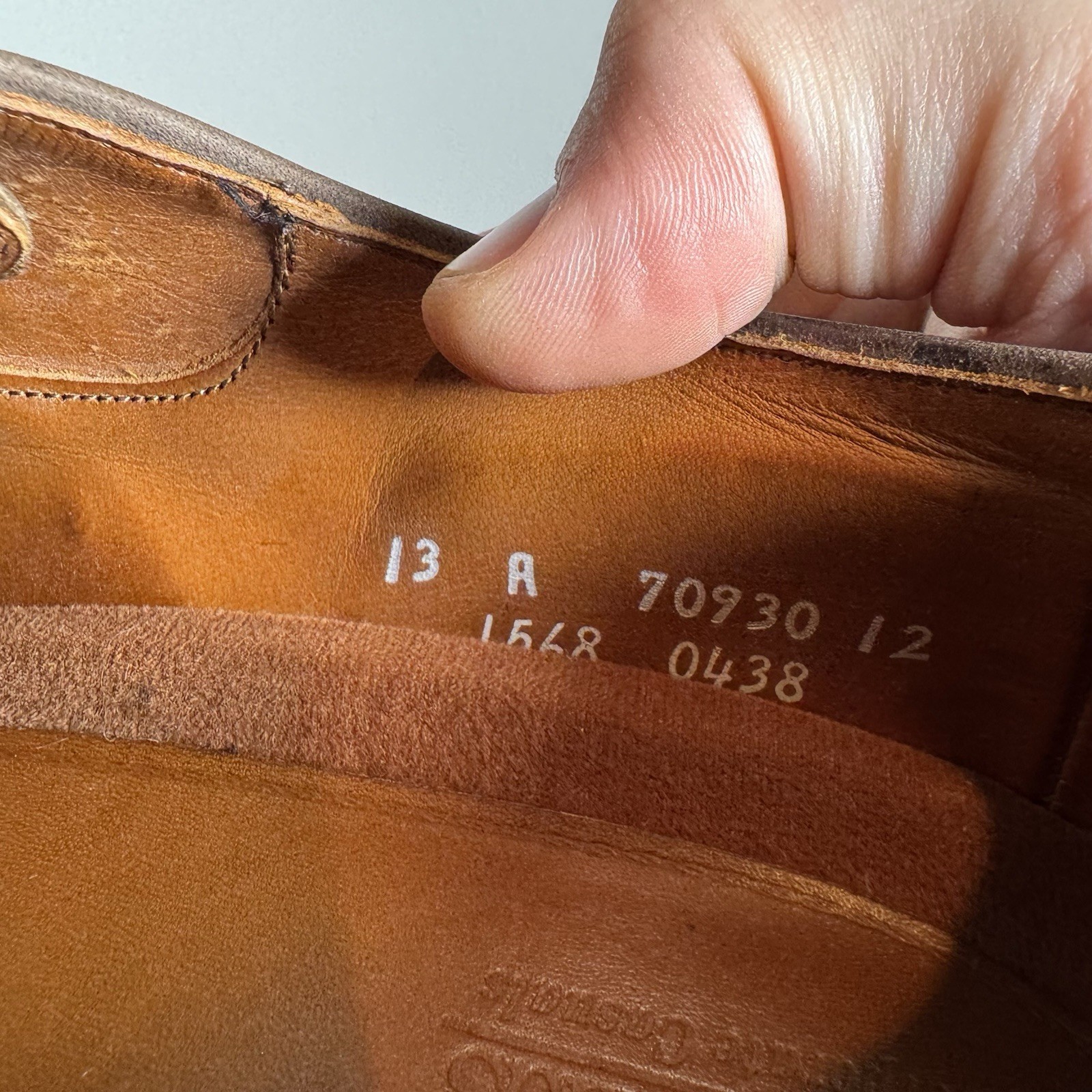 Allen Edmonds Mens Yale Shoe Size 13 A Brown Plain Toe Buck Derby Oxford Vibram