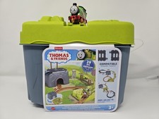 Thomas Friends Toy Train Set, Percy s Connect Build Track Bucket