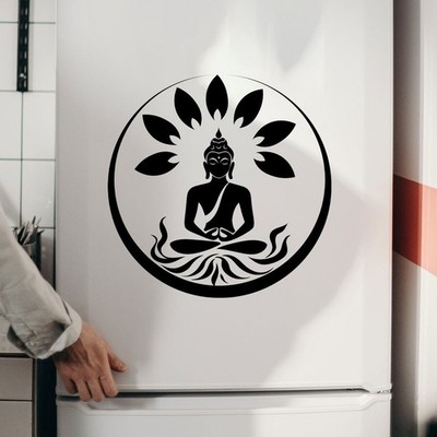 Lotus Mandala Aufkleber Wohndeko anpassbares Arrangement abnehmbar & wiederverwe