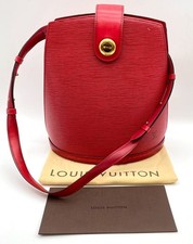 Auth Louis Vuitton Epi Castilian Red Cluny M52257 Shoulder Bag W/D.Bag NS041106