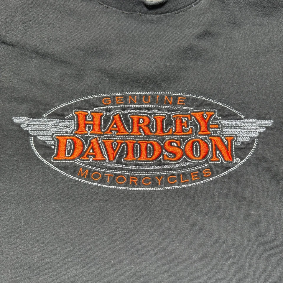 Camisa de motociclista vintage Y2K Harley-Davidson bordada Nebraska manga larga - 3XL Foto 2 de 4