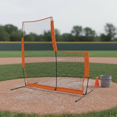 L-Shaped Sport Net Long-Lasting Sports Gear Portable for Backyard, Beginners