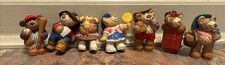 Vintage Furskins Bears 2.5 1986 9 PVC Figurines QAA Inc. Lot Of 7