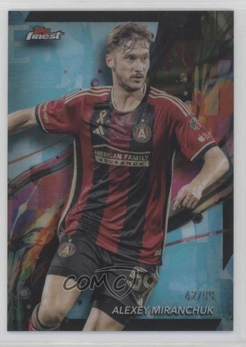 2024 Topps Finest MLS Common Aqua Refractor /99 Felipe Carballo #39 Rookie RC