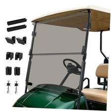 EZGO Tinted Windshield, Foldable Front Windshield for EZGO TXT / DCS / PDS