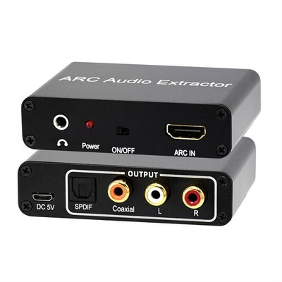 HDMI ARC to Optical Audio Adapter,ARC Audio Extractor HDMI to Coaxial Cable A...