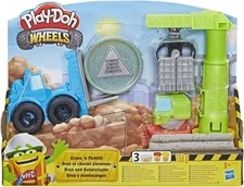 Play-Doh ~ Wheels ~ Crane And ForkLift ~ Play-Doh Construction Playset ~ New