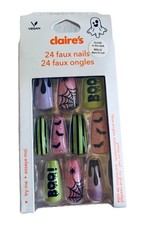 Claire s Halloween NEW IN BOX 24 Faux Press O...