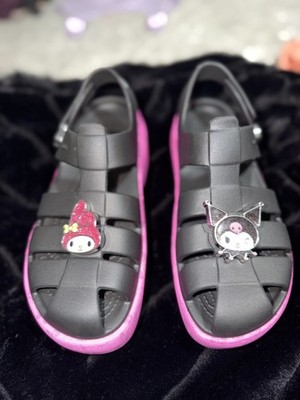 Crocs X  Hello kitty & Friends My Melody & Kuromi  stomp sandals- Womens Size
