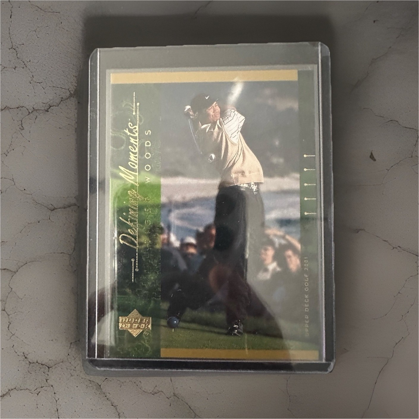 Upper Deck 2001 Golf Tiger Woods #124 Defining Moments Sports Trading Card