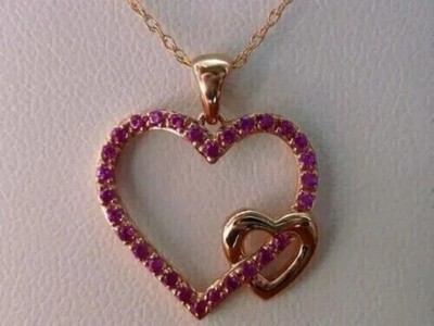 2Ct Round Lab-Created Red Ruby Women Pendant 14K Yellow Gold Plated Free Chain