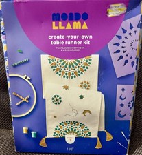 Mondo Llama Create Your Own Table Runner Kit New Craft Kit Paint