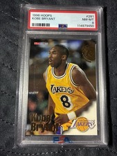 Graded 1996 Hoops Kobe Bryant Rookie Basketball Card PSA 8 Trading Card Collect. rookie card picture