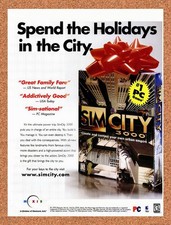2000 Sim City 3000 PC Original Advertisement / Retro Promo v6