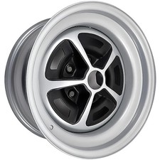 For Chevy Camaro 69-70 Steel Factory Wheel 5 Spoke Ss Silver W Matte Black