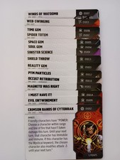 Heroclix One Shot Cards group of 15