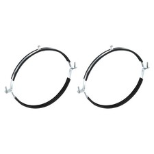 2pcs 12-3/8" Split Ring Pipe Hanger Wall Mount Pipe Bracket Clamp M8, M10