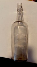 "Botella de whisky Bristol VA pre prohibición, licores Heller Bros 11"""