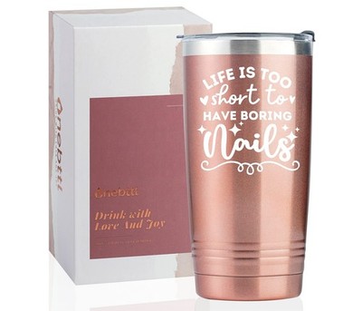 Onebttl Funny Nail Tech Gifts, Nail Tech Must Haves - Life If Too Short To Ha...