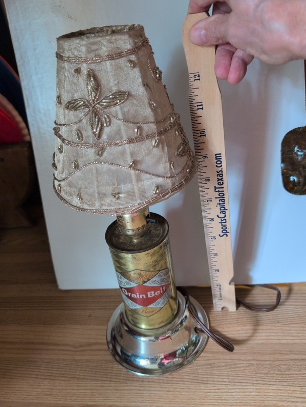 Grain Belt Beer 1940’s Lamp Light Minneapolis Minnesota Vintage Rare