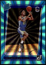 2021-22 Donruss #240 Jonathan Kuminga Holo Teal Laser Rated Rookie E1