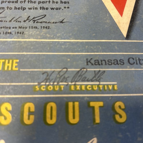 Victory Service Award Boy Scouts Of America National War Service WW2 KC - Picture 6 of 10