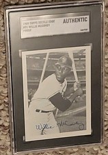 WILLIE McCOVEY 1969 TOPPS Deckle  Edge 
