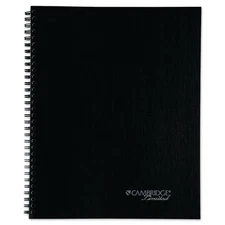 Cambridge Action Planner Business Notebook 11" x 8-1/4" Gray Soft Touch Cover