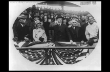 Calvin Coolidge throwing out baseball,Opening Game,Kenesaw Mountin Landis,1926?