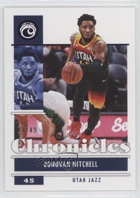 2021-22 Panini Chronicles Purple 23/49 Donovan Mitchell #19 8f4