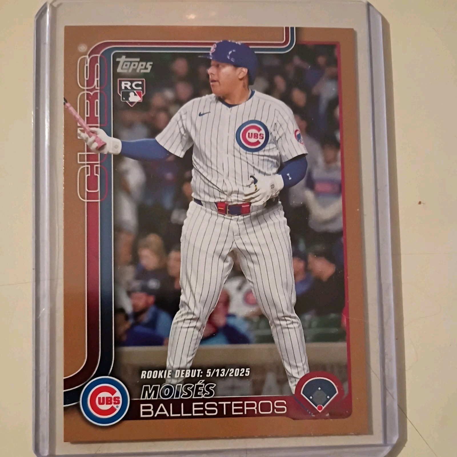 2025 Topps Update Gold Parallel Moises Ballesteros #1405/2025 (US262) Cubs RC
