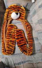 Winter Plush Cute Animal Tiger Hat Long Paws One Size Fits Most Juniors