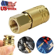 1Pcs 1/4" NPT Female Air Coupler Brass Hose Quick Connect Fittings Compressor