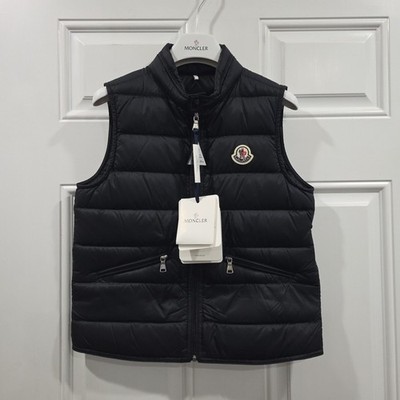 MONCLER Enfant Gui Gilet Vest Youth Size 10 Black 