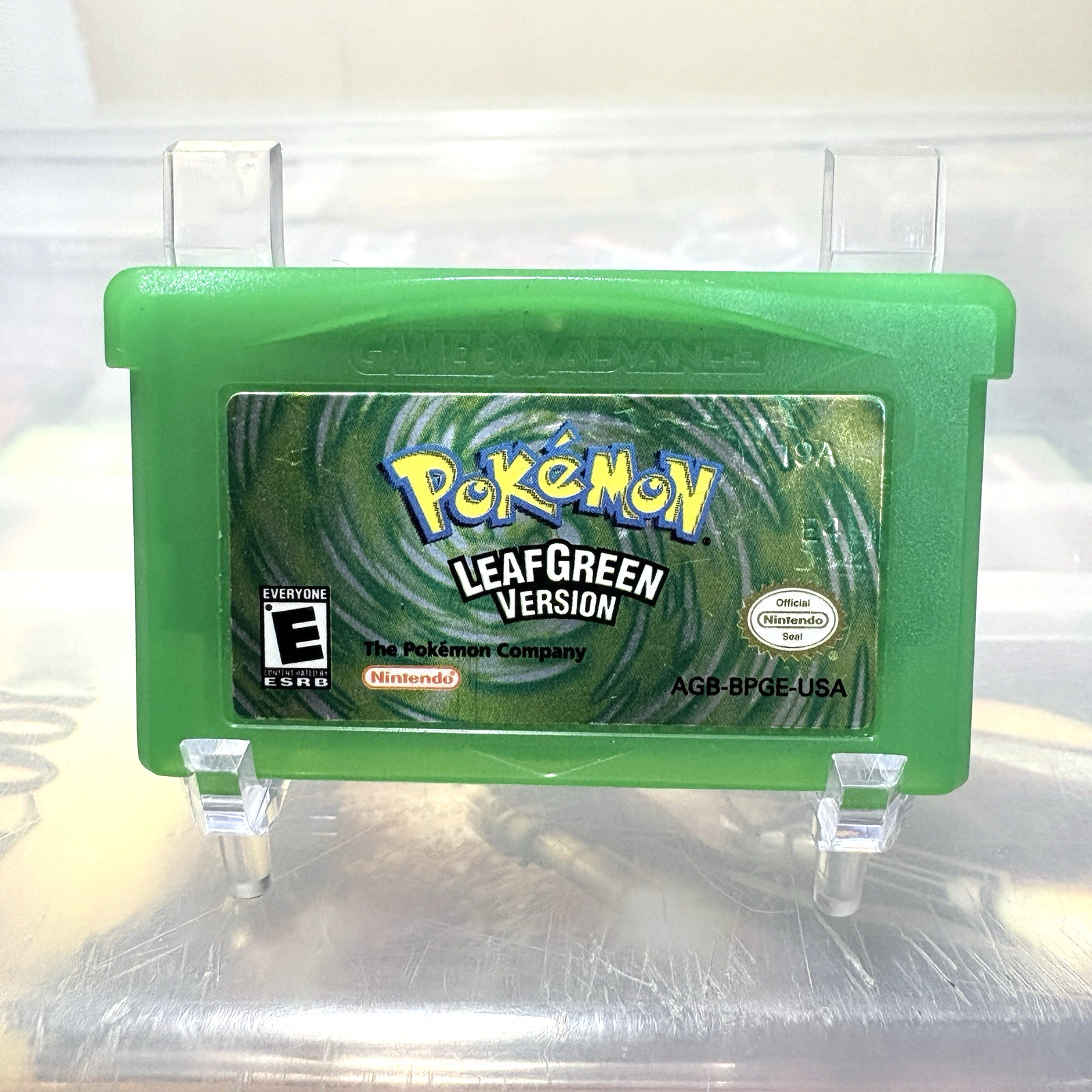 Pokemon LeafGreen Version Nintendo Gameboy Advance GBA Tested Authentic Clean