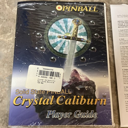 Crystal Caliburn Solid State Pinball Vintage Apple iOS Macintosh 3.5 Disk 1993 - Picture 2 of 5