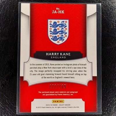 ☆ Harry Kane 15枚限定　サイン　パッチジャージーカード HARRY KANE /165 RC Rookie Patch Auto 2015-16 Select Football